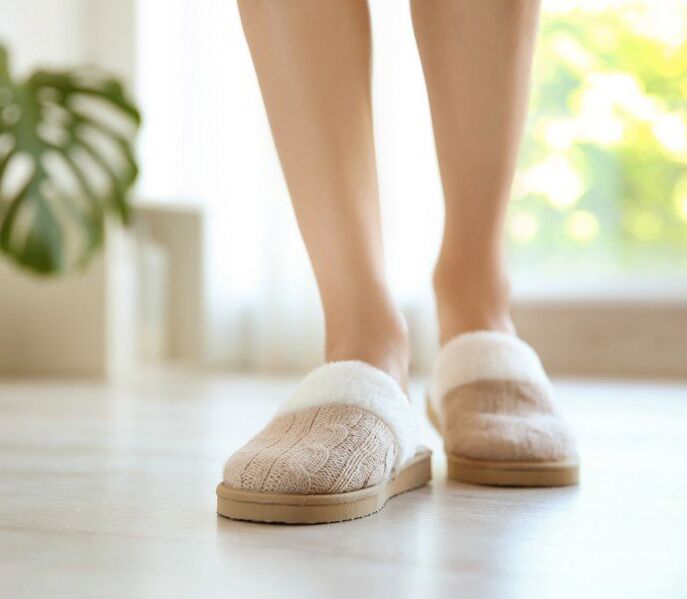 Pés pechados prevención do pé de atleta